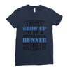 i never dreamed i would grow up to be a super cool runner but here i a Ladies Fitted T-Shirt