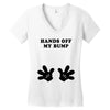 Hands off my Bump Women's V-Neck T-Shirt