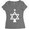 chrismukkah tree christmas Women's Triblend Scoop T-shirt