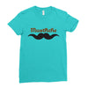 mustache (2) Ladies Fitted T-Shirt