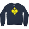 baby on board bumper sticker decal safety cute funny Crewneck Sweatshirt
