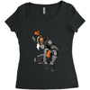 deathstroke marron Women's Triblend Scoop T-shirt