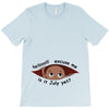 July Peeking Out Baby Boy T-Shirt