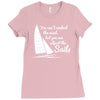 you can't control wind,but.. Ladies Fitted T-Shirt