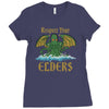 respect your elders Ladies Fitted T-Shirt