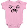 skull pisto Baby Bodysuit