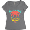 California Summer For Women's Triblend Scoop T-shirt