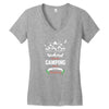Weekend Forecast Camping With A Chance Of Drinking Women's V-Neck T-Shirt