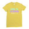 she is strong Ladies Fitted T-Shirt