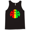 rasta skull and crossbones Tank Top