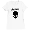 alien funny tshirt Ladies Fitted T-Shirt