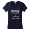 coffee obsession Women's V-Neck T-Shirt