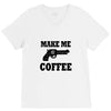 make me coffee V-Neck Tee