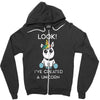 look i've created a unicorn Zipper Hoodie
