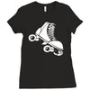 roller skate funny Ladies Fitted T-Shirt