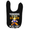 Training To Beat Goku Baby Bibs