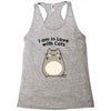 i am in love with cats Racerback Tank