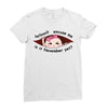 November Peeking Out Asian Baby Girl Ladies Fitted T-Shirt