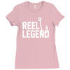 reel legend funny lure father's day country fishing bass humor Ladies Fitted T-Shirt
