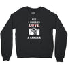 All i Need is Love A Camera Crewneck Sweatshirt