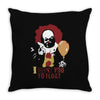 it pennywise clown Throw Pillow