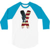 jake paul x american flag 3/4 Sleeve Shirt
