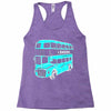 london double decker bus Racerback Tank