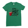 it's a christmas movies and hot chocolate kind of day Ladies Fitted T-Shirt