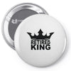 retired king Pin-back button