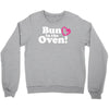 Bun in the Oven with Heart Baby Girl Crewneck Sweatshirt