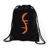 helix of heroes funny retro sci fi superhero symbol cool logo Drawstring Bags