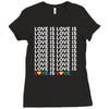 love is love is love Ladies Fitted T-Shirt