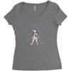 hawkins waffles Women's Triblend Scoop T-shirt