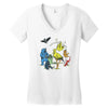 friendly beasts Women's V-Neck T-Shirt
