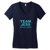 team jess Women's V-Neck T-Shirt
