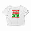 i'm only a morning person on december 25th Crop Top