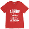 I&rsquo;m Called Auntie Because I&rsquo;m Way Too Cool To Be Called Grandma V-Neck Tee