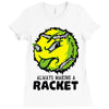 tennis ball racket Ladies Fitted T-Shirt