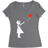 banksy style Women's Triblend Scoop T-shirt