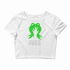 the green frog Crop Top