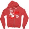 run hippie run Zipper Hoodie
