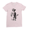 saiyan sun Ladies Fitted T-Shirt