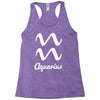 aquarius zodiac Racerback Tank