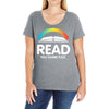 read you dumb fuck Ladies Curvy T-Shirt