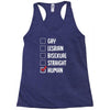 Lgbt Checklist Racerback Tank