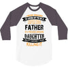 Super Cool Father Of A Freaking Awesome Daughter 3/4 Sleeve Shirt