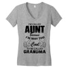 I'm Called Aunt Because I'm Way Too Cool To Be Called Grandma Women's V-Neck T-Shirt