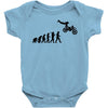 evolution of a biker dirt bike mx motocross t shirt men Baby Onesie