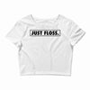 just floss border Crop Top
