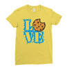 Love Cookie Monster Ladies Fitted T-Shirt